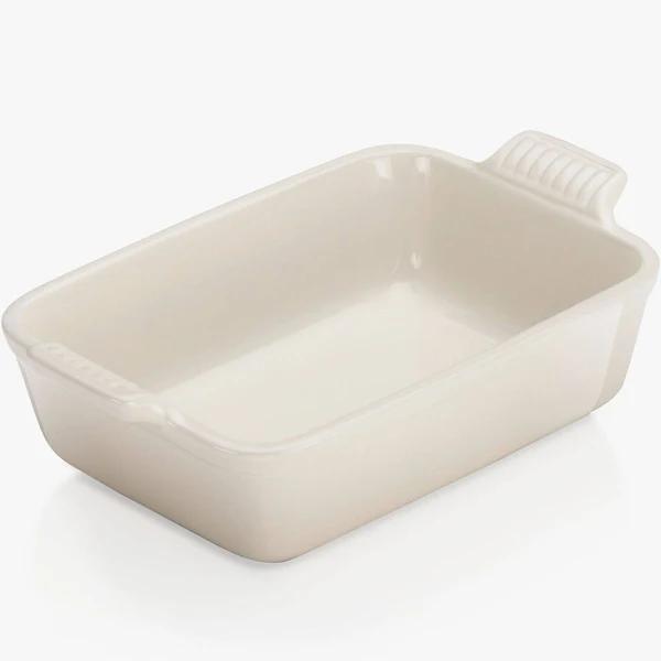 Le Creuset Heritage Stoneware Rectangular Dish Meringue 32cm | Minimax