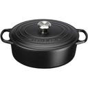 Le Creuset Signature Cast-Iron Coastal Blue Oval Dutch Oven, 4.7 L