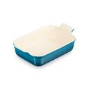 Le Creuset Stoneware Heritage Rectangular Dish 26x17 cm. Le Creuset Deep Teal