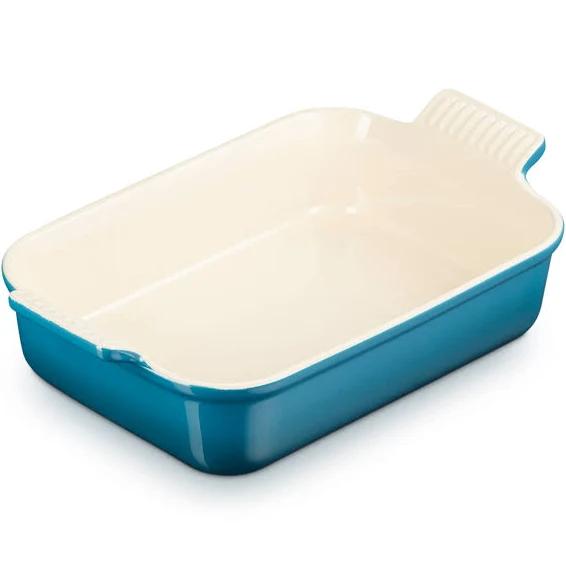 Le Creuset Stoneware Heritage Rectangular Dish 26x17 cm. Le Creuset Deep Teal