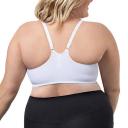 Leading Lady Bra White Seamless Front-Closure Racerback T-Shirt Bra 44D