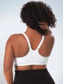 Leading Lady Bra White Seamless Front-Closure Racerback T-Shirt Bra 48B