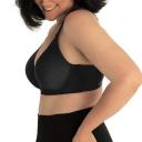 Leading Lady Brigitte Seamless Underwire Full Coverage Plus Size Bra - Black - 14D