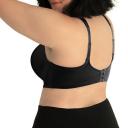 Leading Lady Brigitte Seamless Underwire Full Coverage Plus Size Bra - Black - 14D