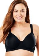 Leading Lady Brigitte Seamless Underwire Full Coverage Plus Size Bra - Black - 24D