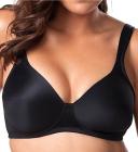 Leading Lady Brigitte Seamless Underwire Full Coverage Plus Size Bra - Black - 24D