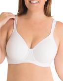 Leading Lady Brigitte Seamless Underwire Full Coverage Plus Size Bra - White - 18DD
