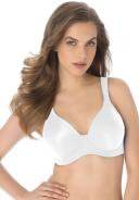 Leading Lady Brigitte Seamless Underwire Full Coverage Plus Size Bra - White - 26C