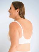 Leading Lady Brigitte Seamless Underwire Full Coverage Plus Size Bra - White - 26C