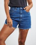 Lee High Relaxed Short in Indigo 8