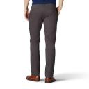 Lee Men's Extreme Motion Flat Front Slim Straight Pant, Gravel, 34W x 29L