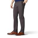 Lee Men's Extreme Motion Flat Front Slim Straight Pant, Gravel, 34W x 29L