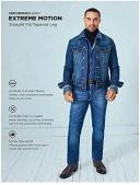 Lee Men's Extreme Motion Straight Taper Jean, Blue Prodigy, 33W x 32L
