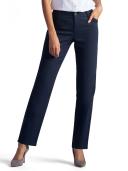 Lee Women's Blue Size 18 Straight Leg Relaxed Fit Pants Stretch