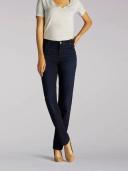 Lee Women's Jeans Dark Blue Size 18x29 Long Stretch Relaxed Fit