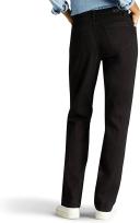 Lee Women's Missy Classic Fit Monroe Straight-Leg Jean, Black, 12