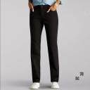 Lee Women's Missy Classic Fit Monroe Straight-Leg Jean, Black, 12