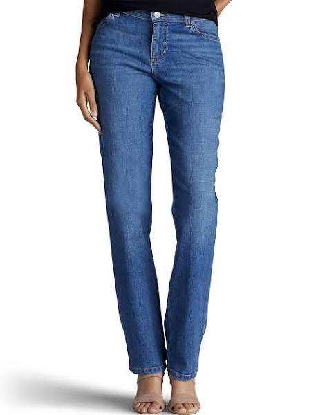 Lee Women's Petite Relaxed Fit Straight Leg Jean