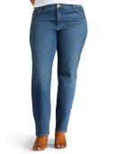Lee Women’s Tall Instantly Slims Classic Relaxed Fit Monroe Straight Leg