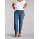 Lee Women’s Tall Instantly Slims Classic Relaxed Fit Monroe Straight Leg