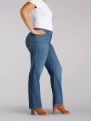 Lee Women’s Tall Instantly Slims Classic Relaxed Fit Monroe Straight Leg