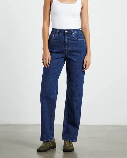 Lee Womens High Baggy Jeans Missy Blue Size 14
