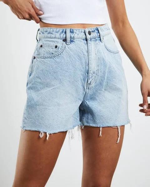 Lee Womens High Relaxed Shorts Snapshot Blue Size 11