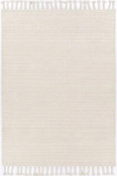 Leilani Modern Wool Cream Rug 80x300cm