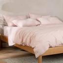 Leo Washed Cotton | Blush Wide Stripe Quilt Cover | King | Sheet Society