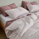 Leo Washed Cotton | Clay Quilt Cover | Double | Sheet Society