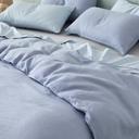 Leo Washed Cotton | Clay Quilt Cover | Double | Sheet Society