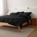 Leo Washed Cotton | Clay Quilt Cover | Double | Sheet Society