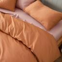 Leo Washed Cotton | Mocha Stripe Quilt Cover | Single | Sheet Society