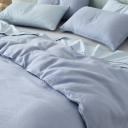 Leo Washed Cotton | Mocha Stripe Quilt Cover | Single | Sheet Society