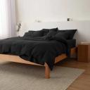 Leo Washed Cotton | Mocha Stripe Quilt Cover | Single | Sheet Society