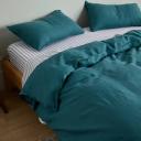 Leo Washed Cotton | Mocha Stripe Quilt Cover | Single | Sheet Society