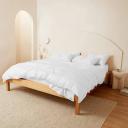 Leo Washed Cotton | Mocha Stripe Quilt Cover | Single | Sheet Society