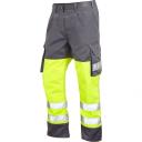 Leo Workwear Bideford Poly/Cotton Cargo Trouser Orange/Navy