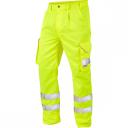 Leo Workwear Bideford Poly/Cotton Cargo Trouser Orange/Navy