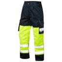 Leo Workwear Bideford Poly/Cotton Cargo Trouser Orange/Navy