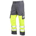 Leo Workwear Bideford Poly/Cotton Cargo Trouser Orange/Navy