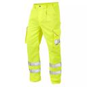 Leo Workwear Bideford Poly/Cotton Cargo Trouser Yellow