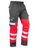 Leo Workwear Bideford Poly/Cotton Cargo Trouser Yellow/Navy