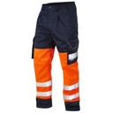 Leo Workwear Bideford Poly/Cotton Cargo Trouser Yellow/Navy