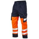 Leo Workwear Bideford Poly/Cotton Cargo Trouser Yellow/Navy