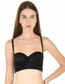 Leonisa 011911 Strapless Longline Push-Up Bra Black
