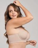 Leonisa 011911 Strapless Longline Push-Up Bra Black
