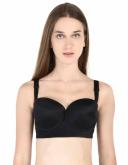 Leonisa 011911 Strapless Longline Push-Up Bra Black
