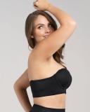 Leonisa 011911 Strapless Longline Push-Up Bra Black