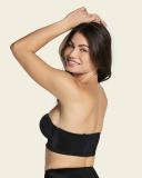 Leonisa 011911 Strapless Longline Push-Up Bra Black